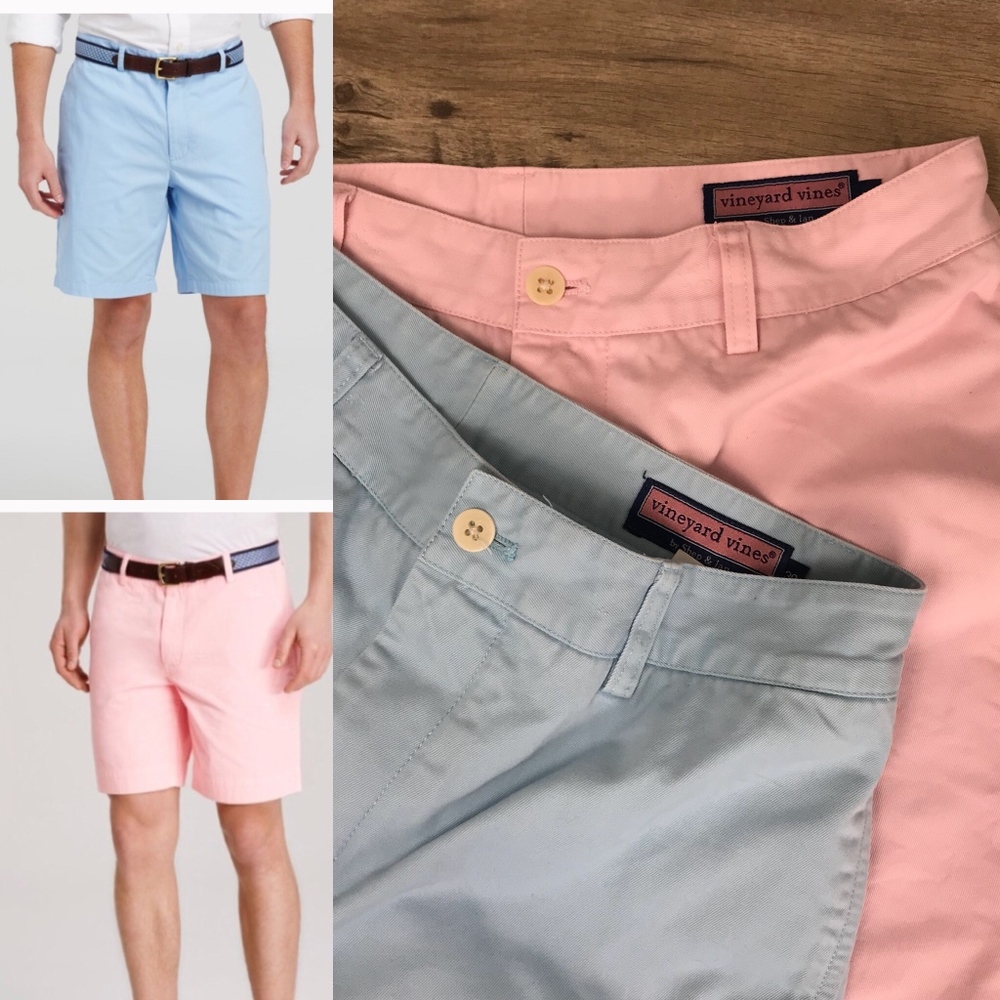 VINEYARD VINES | Khaki Shorts Pink & Blue Bundle